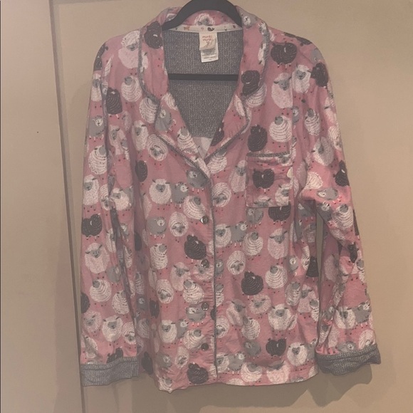 Munki Munki ladies Cozy Pink Sheep Pajamas size XXL preowned - Picture 2 of 7